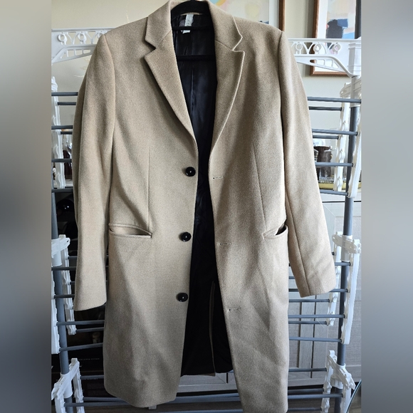 Zara Beige Men's Trench Coat - Picture 2 of 4